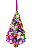 Load image into Gallery viewer, Floral Fetish Tree Polish Glass Ornament - Southlake Paws
