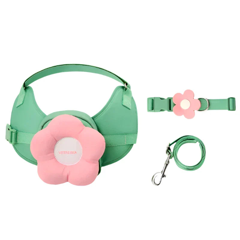 Flora Pet Harness & Backpack 3-in-1 Set - Southlake Paws