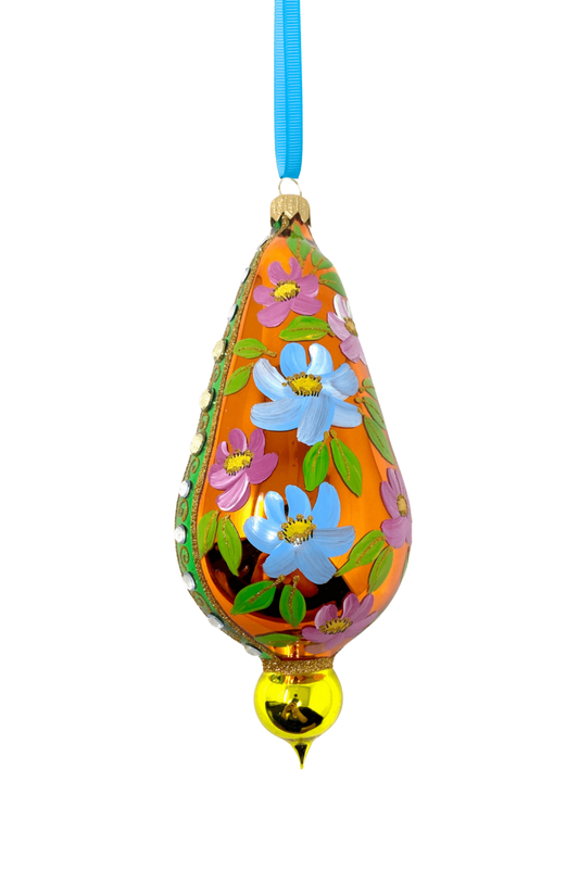 Florentine Sunrise Polish Glass Ornament - Southlake Paws