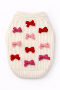 Load image into Gallery viewer, Found My Animal Bow Sweater - Red & Pink - image 5
