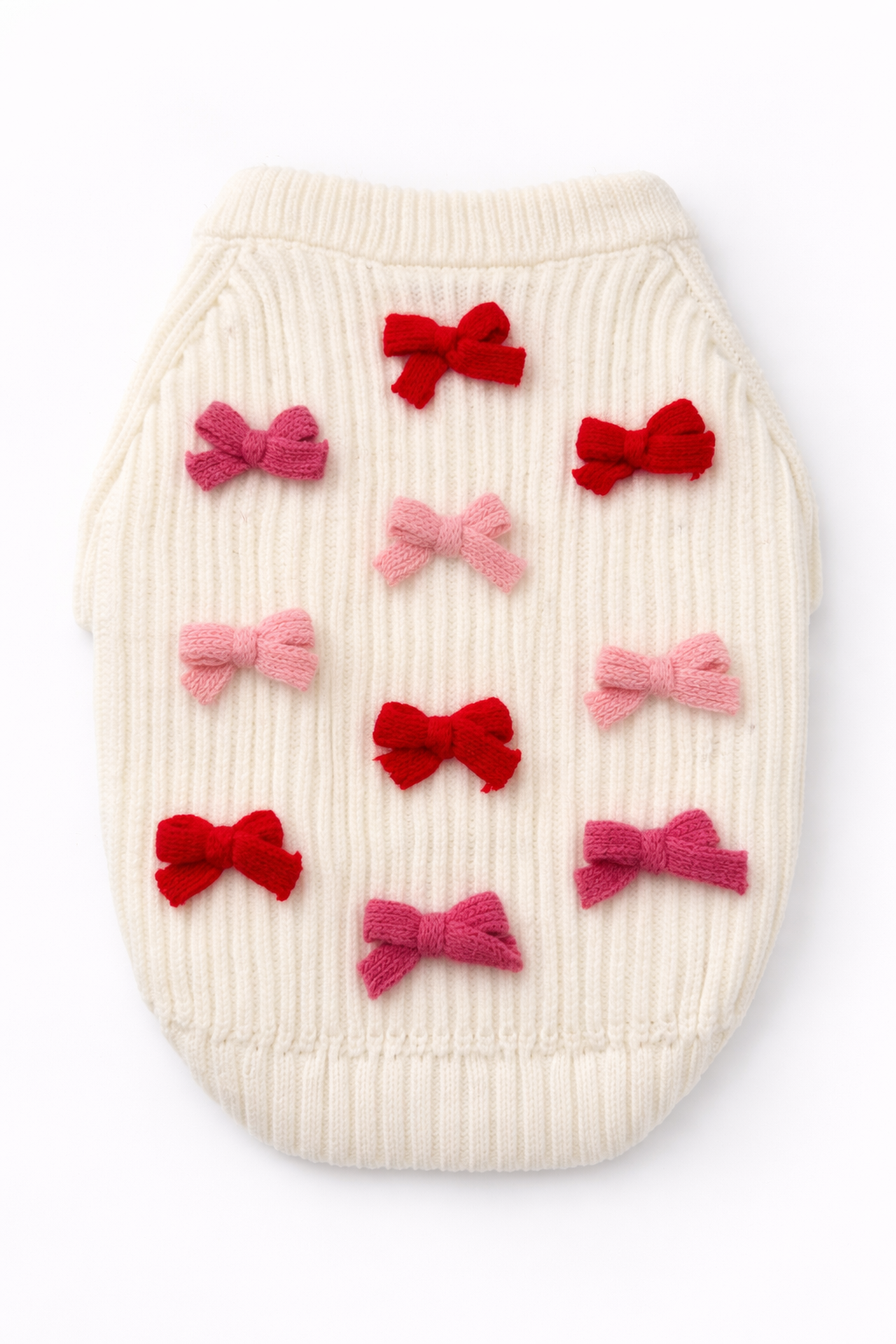 Found My Animal Bow Sweater - Red & Pink - image 5