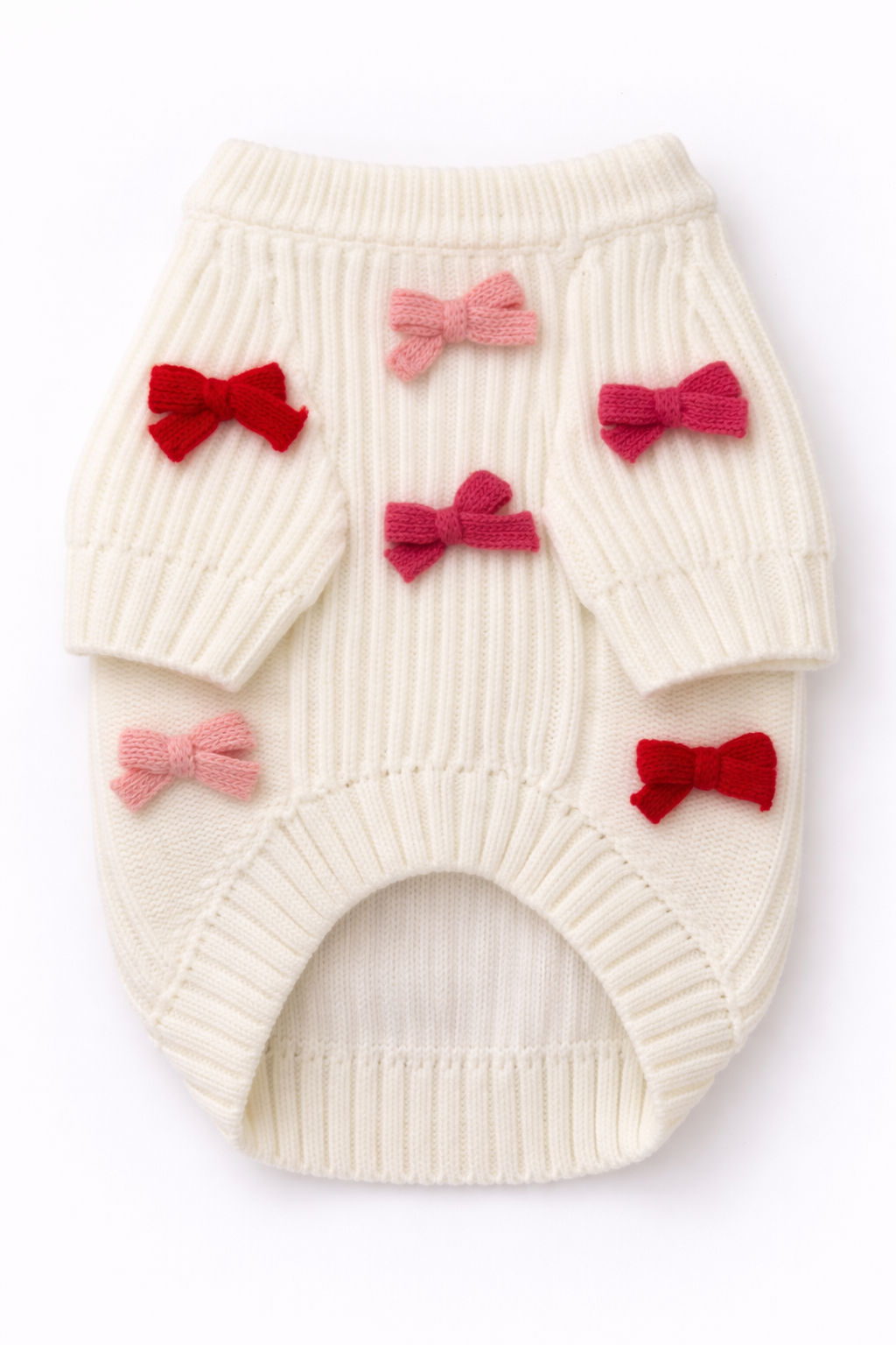 Found My Animal Bow Sweater - Red & Pink - image 6