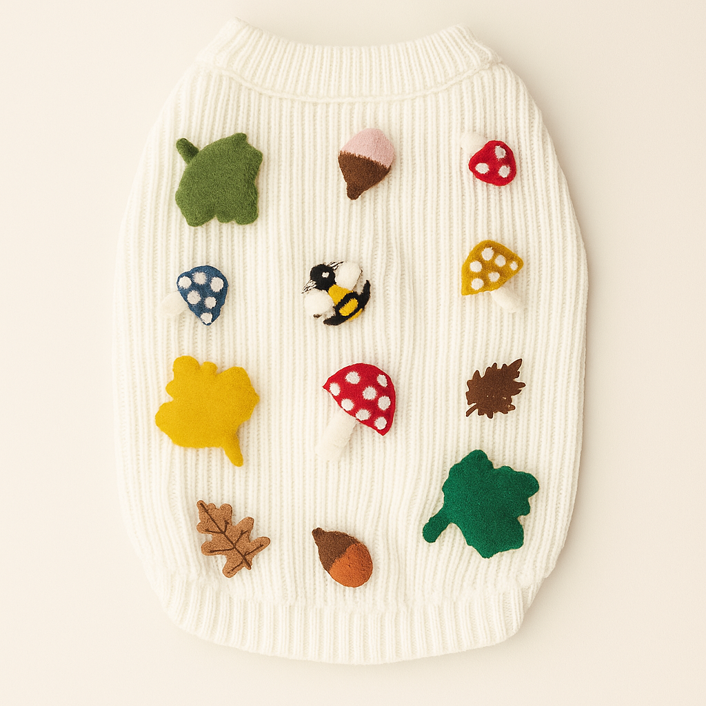 Found My Animal Fall Leaves 3D Icon Sweater - image 4