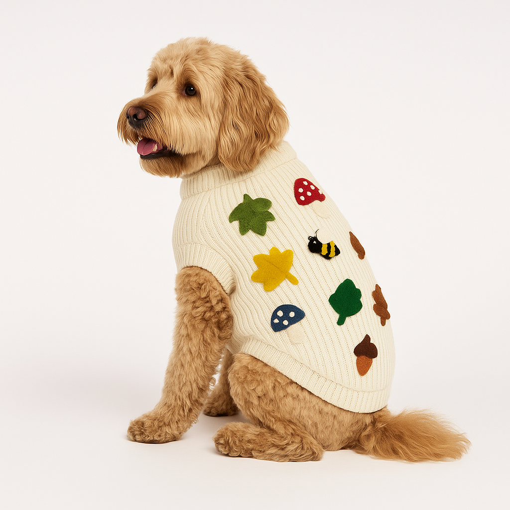 Found My Animal Fall Leaves 3D Icon Sweater - image 6