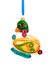 Fairytale Duck Polish Glass Ornament 