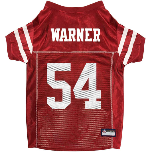 NFL San Francisco 49ers Fred Warner Mesh Dog Jersey