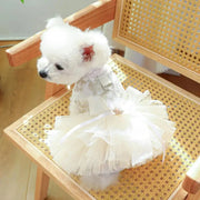 Fancy Bridal Dog Tutu Party Dress