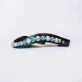 Load image into Gallery viewer, Fancy Delight Browband #4 – Aquamarine & Crystal

