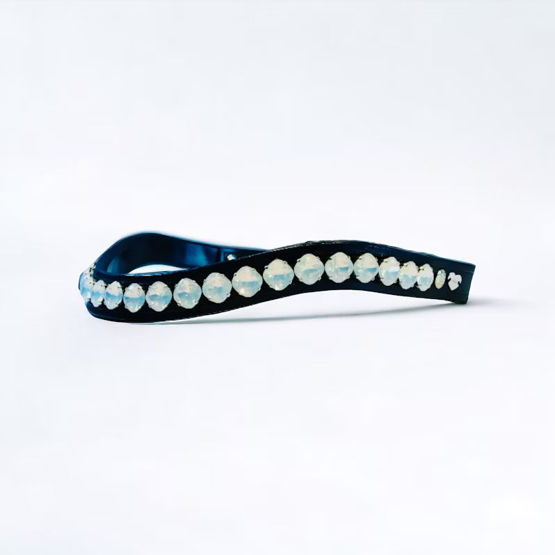 Fancy Delight Browband – White Opal