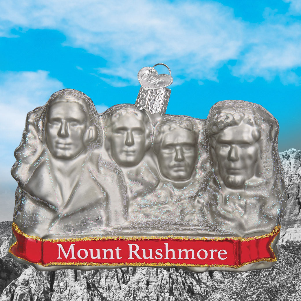 Mount Rushmore Ornament - Southlake Paws