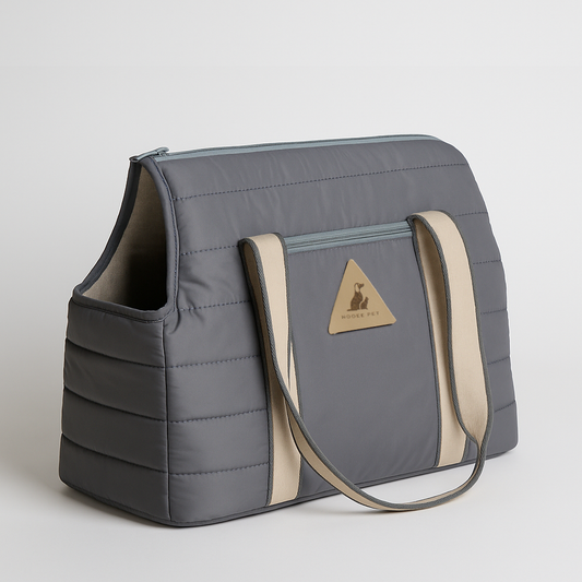 Nooee Pet Finn Carrier – Lightweight Quilted Dog Carrier with Easy-Care Cushion