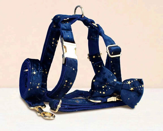 Dark Blue Velvet Set