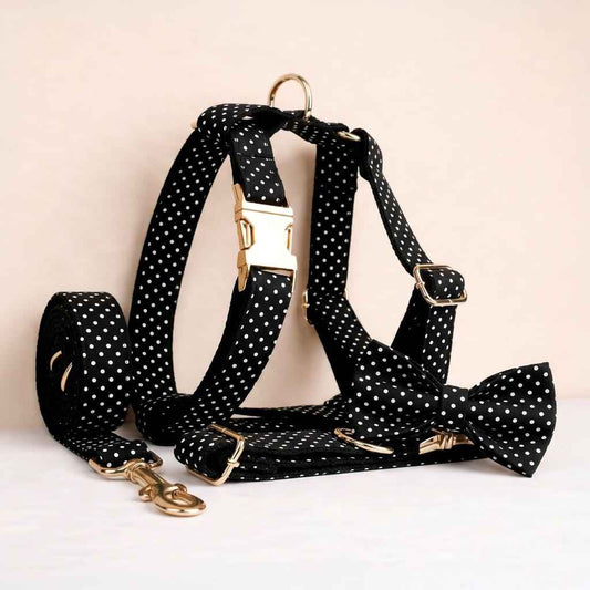 Black Polka Dot Print Set