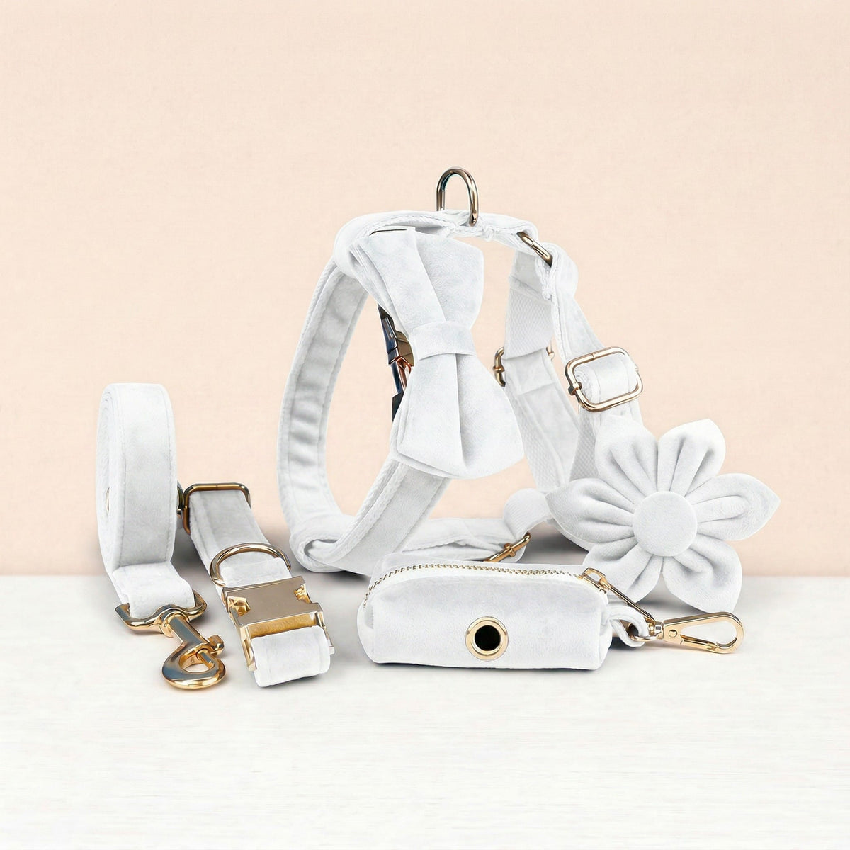 White Wedding Velvet Set