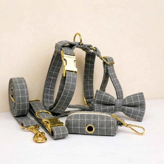 Gray Plaid Set