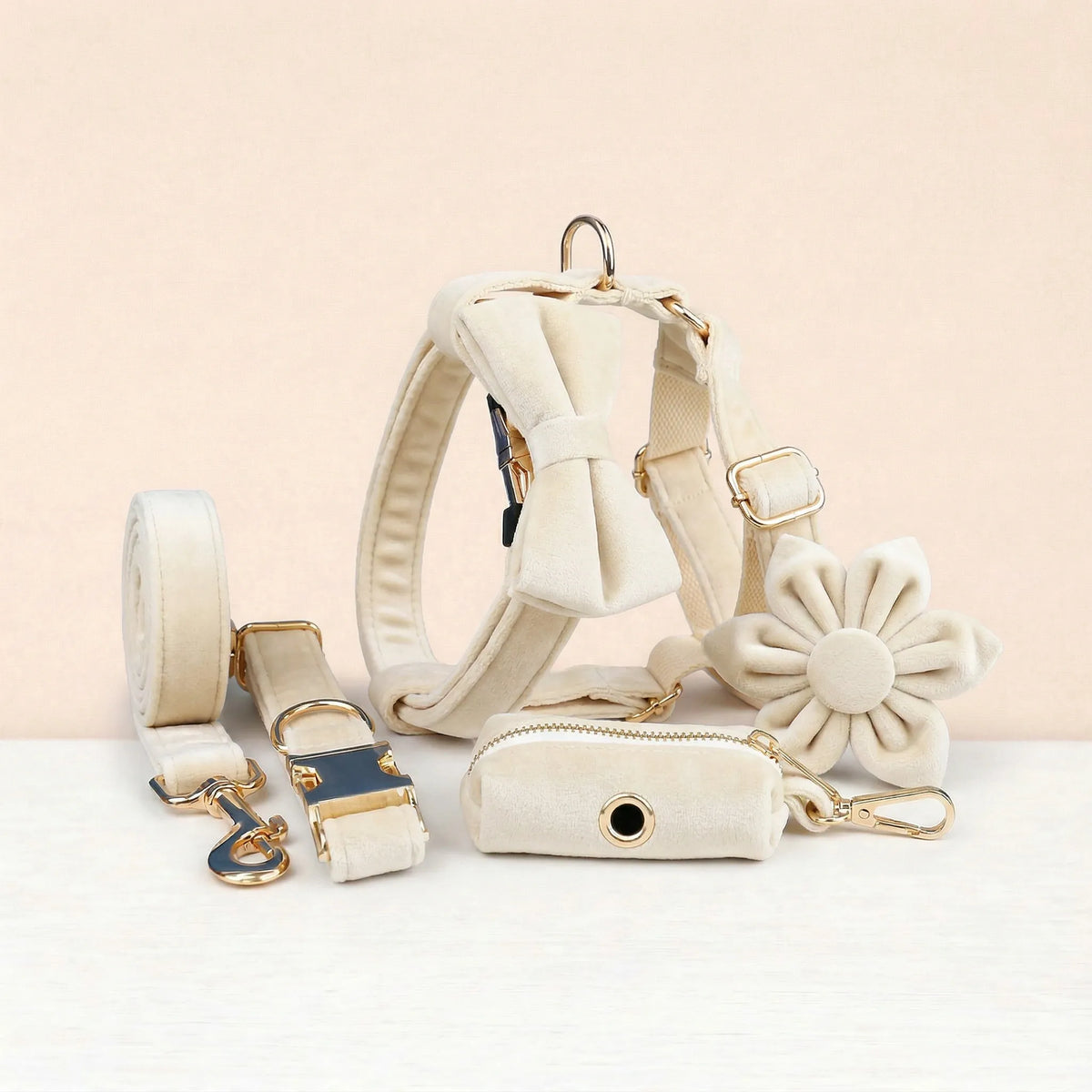 Milky White Velvet Set