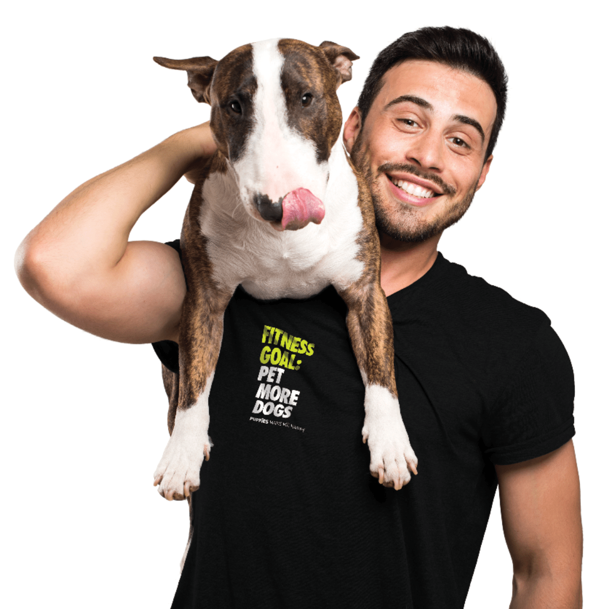 Fitness Goal: Pet More Dogs Uni-Sex Crewneck Shirt  | Gift for Dog Lovers