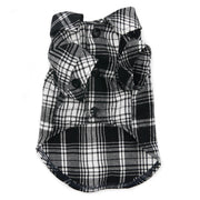 Flannel Button Down Black 2