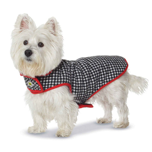 Up Country Houndstooth Fleece Lined Coat Pet Accessory