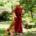 Load image into Gallery viewer, 'Bordeaux' - Hands Free Braided Leash
