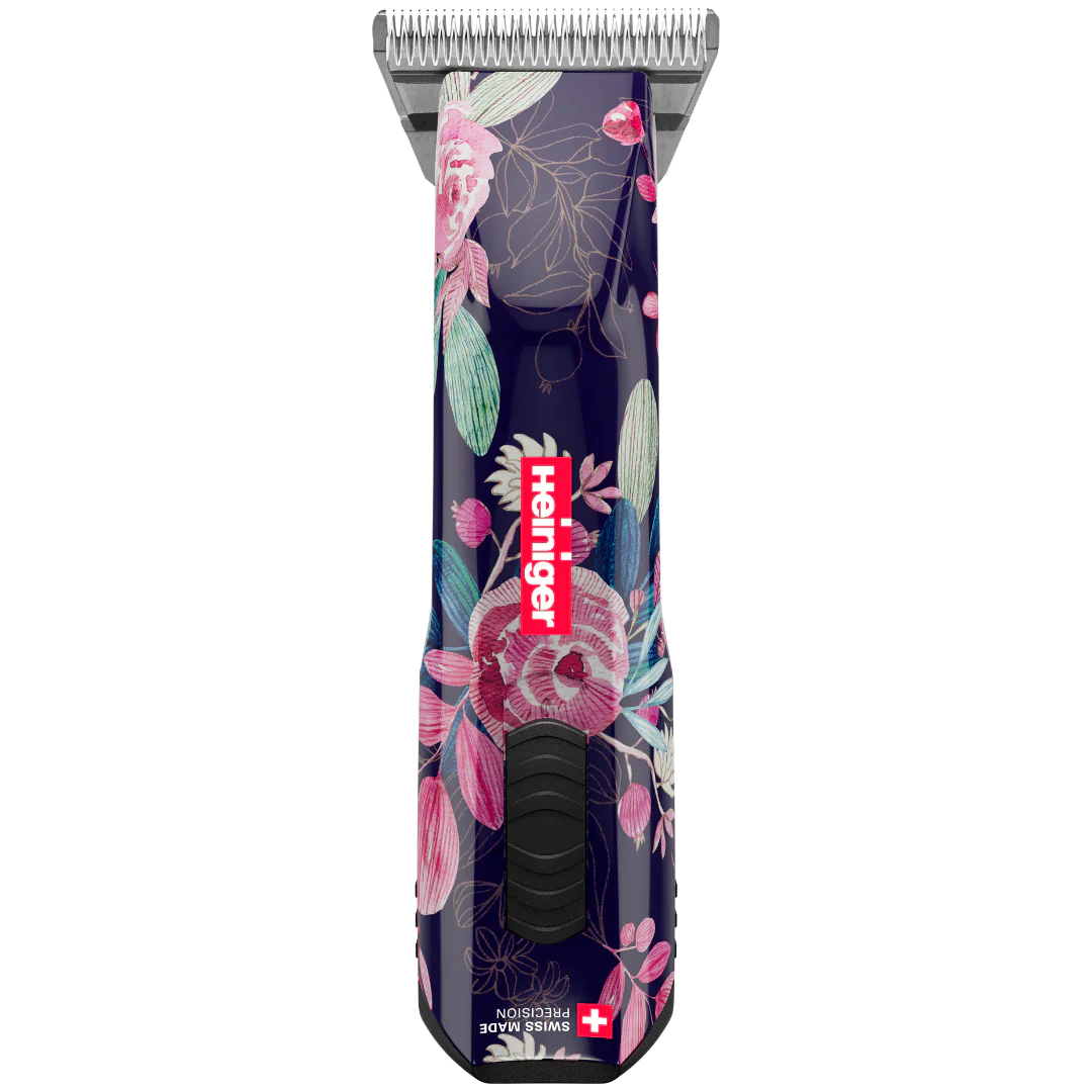 Limited Edition Flower Opal Cordless Clipper with 30W, and One Battery with Free Grip by Heiniger