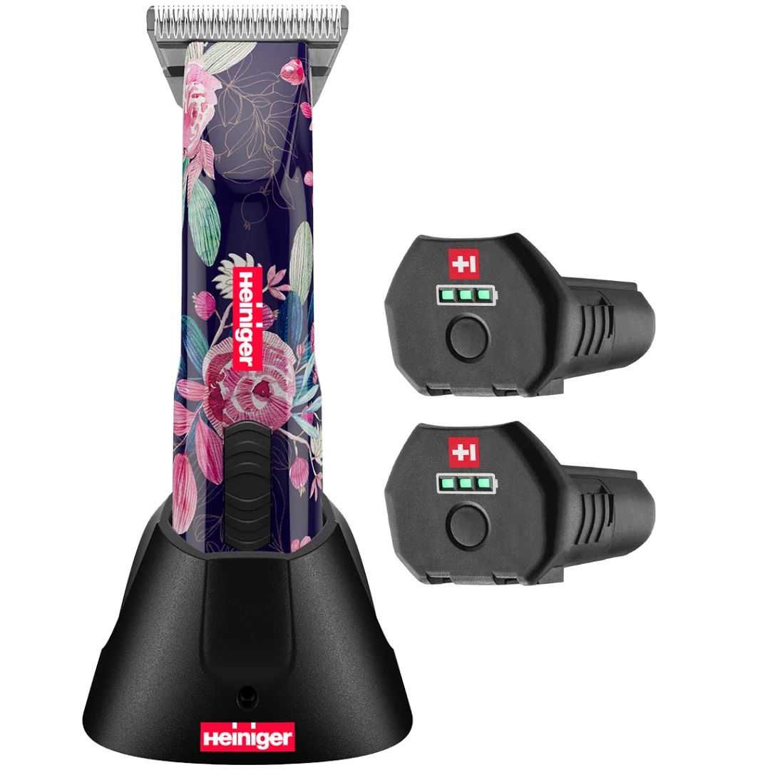Pet Limited Edition Flower Opal Cordless Clipper with 30W, and 2 Batteries by Heiniger