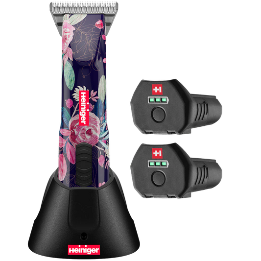Limited Edition Flower Opal Cordless Clipper with 30W, 2 Batteries and 2 Free Drives by Heiniger