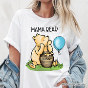 Charming Mama Bear Cute T-Shirt, Trendy White Tee Mom Gift 