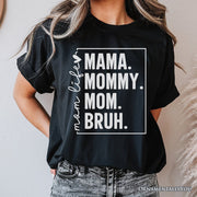 Funny Mom's Life T-Shirt, Black Minimalist Mama Tee for Stylish Mothers 