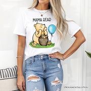 Charming Mama Bear Cute T-Shirt, Trendy White Tee Mom Gift 