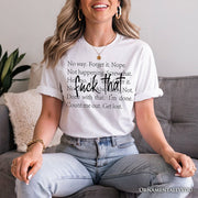 Fed Up With It T-Shirt, Sarcastic Minimalist White Tee for Blunt Women 