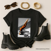 Sass is Sacrosanct Concept Art Graphic T-Shirt, Sexy Cat Woman Black and White Streetwear Tee 