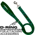 Load image into Gallery viewer, EcoBark Forest Green Dog Leash- Padded Comfort Grip Leash - 4ft, 5ft, and 6ft Leash for Small and Medium Dogs
