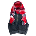 Load image into Gallery viewer, Frenchie Dog Hoodie - Scarlet Plaid
