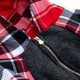 Load image into Gallery viewer, Frenchie Dog Hoodie - Scarlet Plaid
