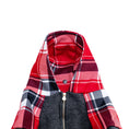 Load image into Gallery viewer, Frenchie Dog Hoodie - Scarlet Plaid
