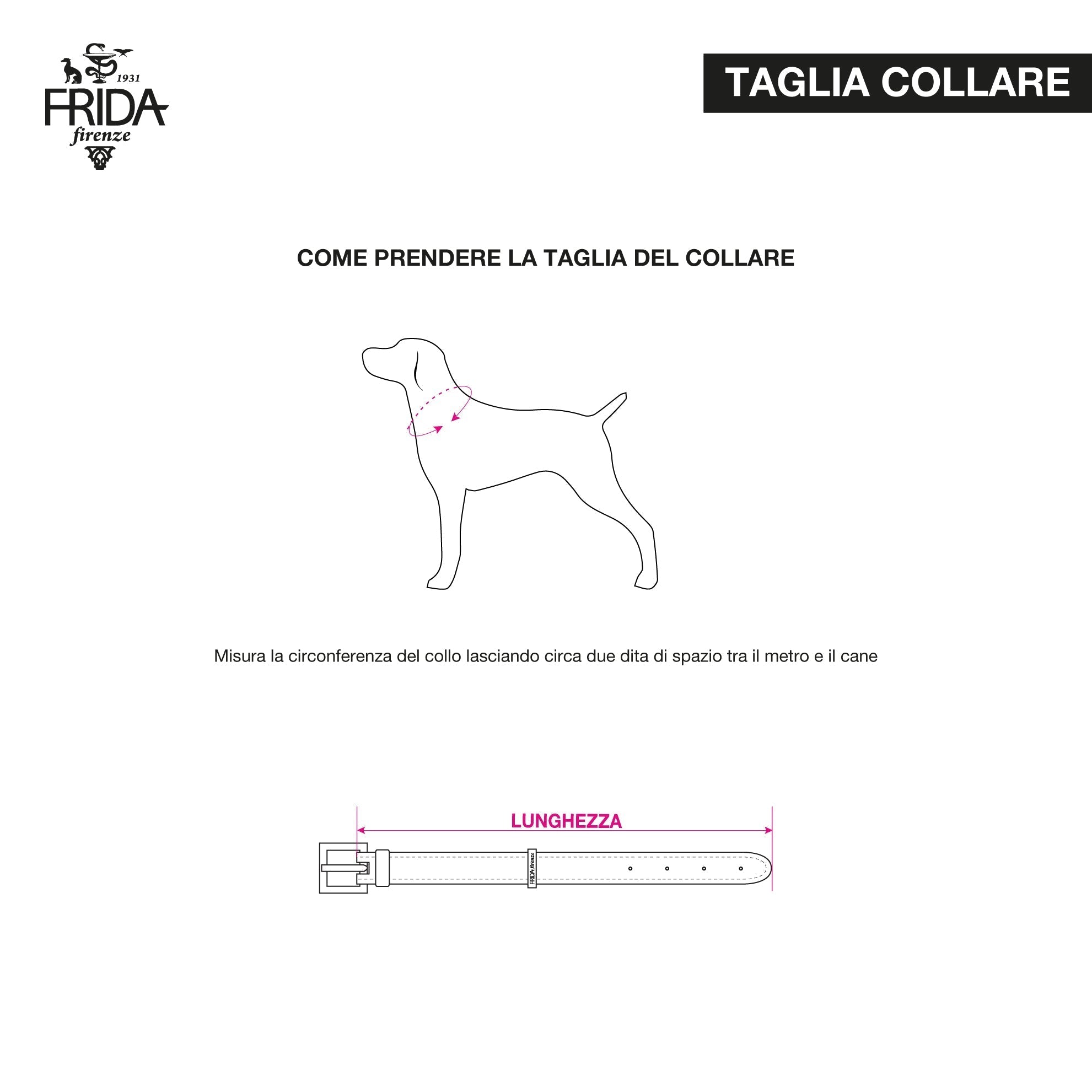 Leather Dog Collar in Pink - Sphere, Made in Italy