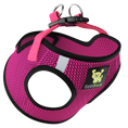 Load image into Gallery viewer, EcoBark Fuchsia Step In Dog Harness - Reflective Soft Mesh Harness for Teacup, Small Dogs and Puppies / Fuchsia Sport
