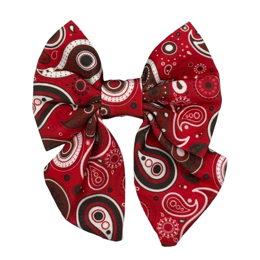 Red Paisley - Bow Tie