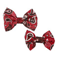 Load image into Gallery viewer, Red Paisley - Bow Tie
