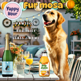 Load image into Gallery viewer, Pawsecco Celebration Dog Water close-up bottle image for dogs
