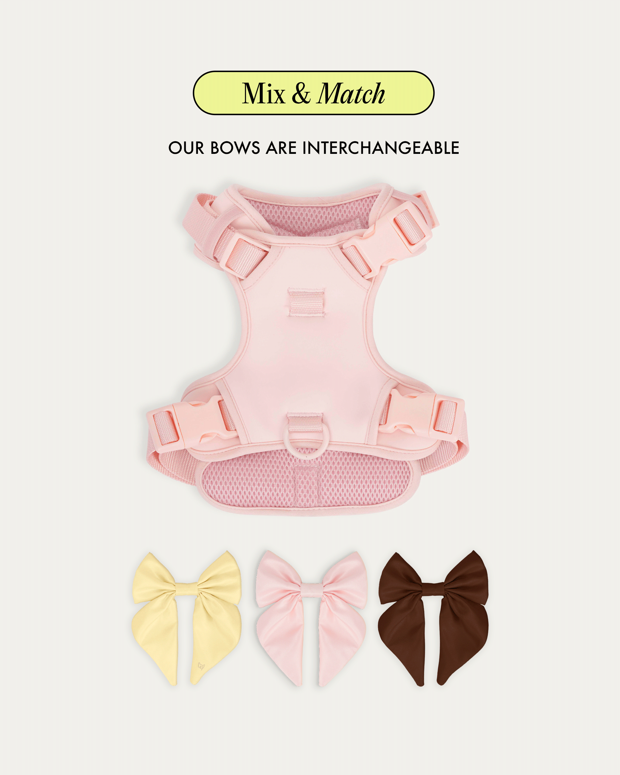 Satin Harness Bow - Lilac