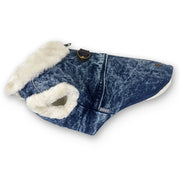 Furry Runner Coat Denim