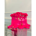 Load image into Gallery viewer, Sugar Bag Vase - Fuchsia Melting Design - melting fuchsia sugar bag vase, luxury vase, product image 2
