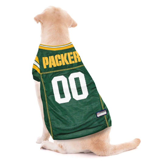 NFL Green Bay Packers Striped Mesh Dog Jersey