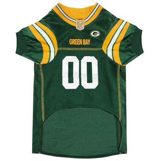 NFL Green Bay Packers Striped Mesh Dog Jersey