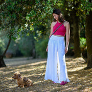 Multi Nubuck Fuchsia Dog Leash