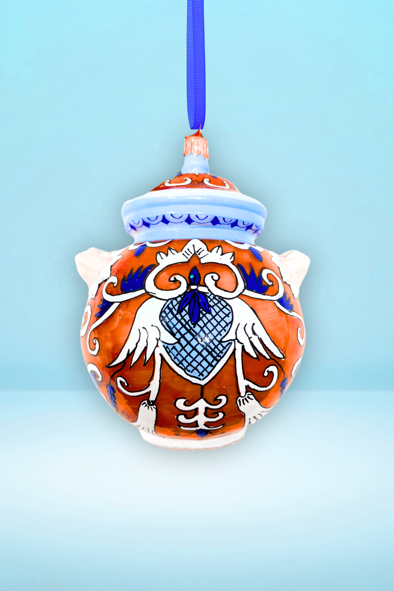 Genino Cookie Jar Polish Glass Ornament - Southlake Paws