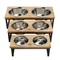 Load image into Gallery viewer, Wood & Metal Elevated Feeder
