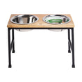 Load image into Gallery viewer, Wood & Metal Elevated Feeder
